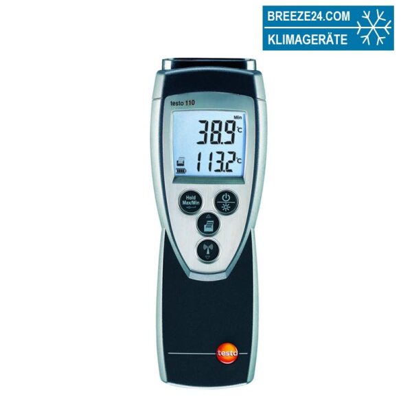 Temperaturmessgerät Testo 110 oh. Fühler mit Transporttasche und Batterien