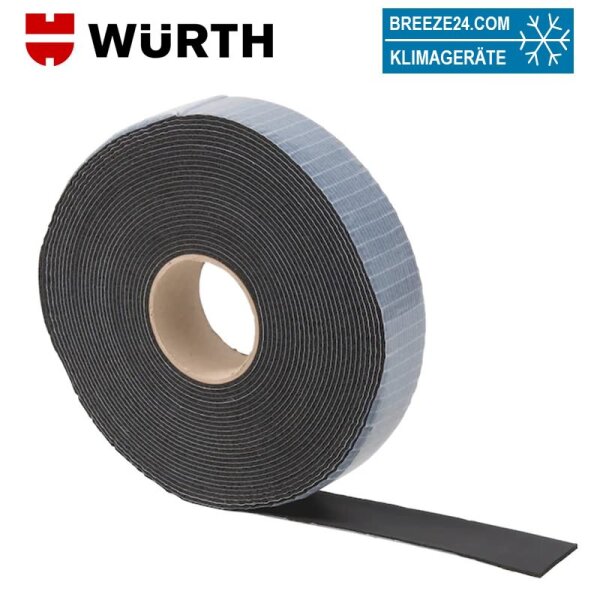 Kautschuk-Wickelband schwarz zum Verkleben von isolierten Kältemittelleitungen/Armaflex Isolierungen