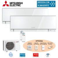 Mitsubishi Electric Set 2 Wandgeräte Premium WiFi 2...
