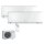Mitsubishi Electric Set 2 Wandgeräte Premium WiFi 2 x MSZ-EF18VGKW + MXZ-2F33VF4 | 2 x 1,8 kW | R32