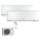 Mitsubishi Electric Set 2 Wandgeräte Premium WiFi MSZ-EF18VGKW + MSZ-EF50VGKW + MXZ-2F53VF4