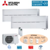 Mitsubishi Electric Set 2 Wandgeräte Diamond WiFi...