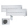 Mitsubishi Electric Set 2 Wandgeräte Diamond WiFi 1,8/5,0 kW - MSZ-LN18VG2W+MSZ-LN50VG2W+MXZ-3F54VF4