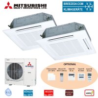 Mitsubishi Heavy Set 2 x FDT50VH 4-Wege-Deckenkassette...