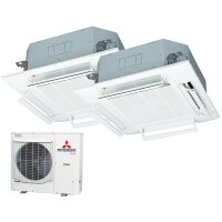 Mitsubishi Heavy Set 2 x FDT50VH 4-Wege-Deckenkassette...