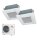 Mitsubishi Heavy Set 2 x FDTC50VH + FDC100VSA-W 4-Wege-Deckenkassette Standardpaneel  R32 400V (Simultanbetrieb)