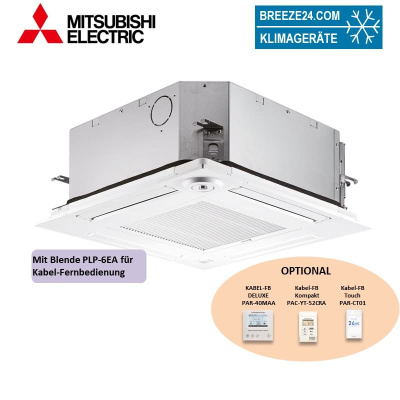 Mitsubishi Electric 4-Wege Deckenkassette 5,6 kW - PLFY-WL50VEM-E + Blende PLP-6EA HVRF