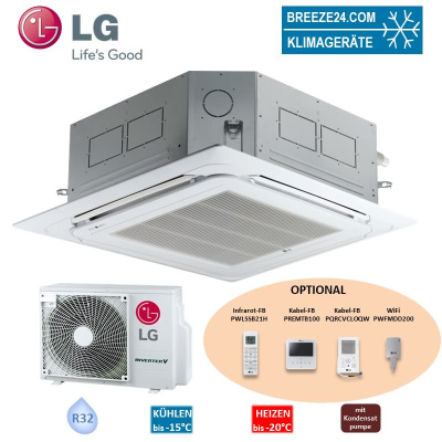 LG Set 4-Wege Deckenkassette 7,5 kW - UT30F NB0 mit Blende PT-AAGW0 + UUB1 U20 R32 Klimaanlage