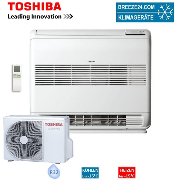 Toshiba Set Truhengerät 2,5 kW - RAS-B10J2FVG-E + RAS-10J2AVSG-E1 Raumgröße 25 - 30 m² | R32