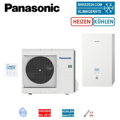 Panasonic Set Aquarea LT Generation J WH-UD09JE5 + WH-SDC0709J3E5 Hydromodul | 9 kW | Heizstab 3 kW