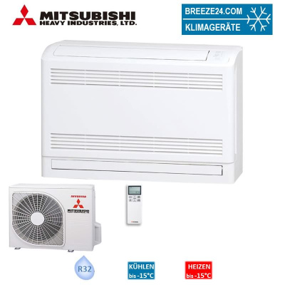Mitsubishi Heavy Set Truhengerät 3,5 kW - SRF35ZS-W + SRC35ZS-W2 Raumgröße 35 - 40 m² | R32