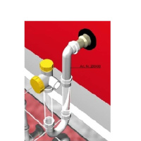 Sondersiphon druckseitig,transparent 100400