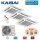 Kaisai Set 3 x 4-Wege-Deckenkassette Euroraster 3,5 kW - KCA4U-12HRG32X + K30A-27HFN32H R32