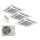 Kaisai Set 3 x 4-Wege-Deckenkassette Euroraster 3,5 kW - KCA4U-12HRG32X + K30A-27HFN32H R32