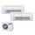 Samsung Set 2 x 1-Wege-Deckenkassette AJ026TN1DKG + AJ 035 TN1DKG + Blende + AJ 050 TXJ2KG 2,6/3,5kW