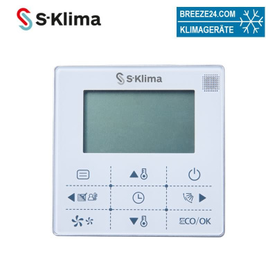 S-Klima STW-FB Touch-Kabelfernbedienung für Kaltwasser Geräte