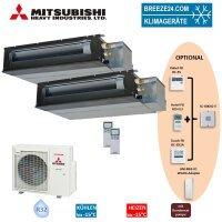 Mitsubishi Heavy Set 2 x Kanalgeräte 3,5/6,0 kW -...