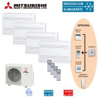 Mitsubishi Heavy Set 4 Truhengeräte 2,5/3,5kW 3 x...
