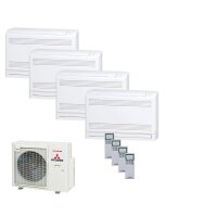 Mitsubishi Heavy Set 4 Truhengeräte 2,5/3,5kW 3 x...