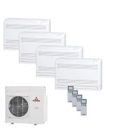 Mitsubishi Heavy Set 4 Truhengeräte 3,5kW 4 x...