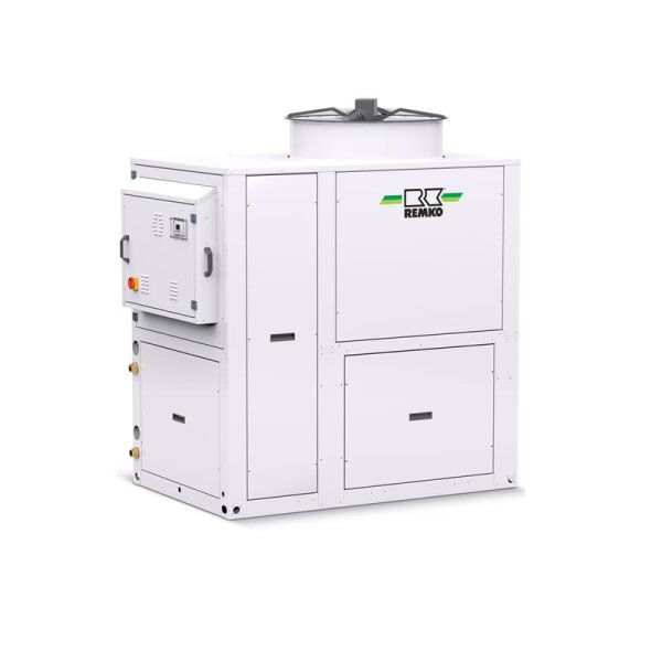 Remko KWE 290 Eco Kaltwasser-Erzeuger nur Kühlen 28,7 kW Super-Low-Noise-Kit Speicher/Hochdruck-Pumpe/MAG/Manometer/Frostschutzheizung