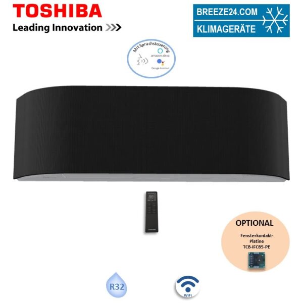 Toshiba Wandgerät Haori 3,5 kW WiFi RAS-B13N4KVRG-E | Raumgröße 35 - 40 m² | R32