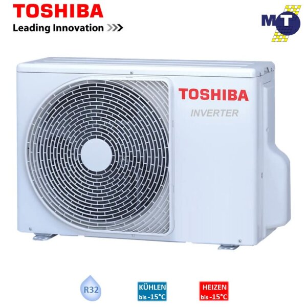 Toshiba Außengerät 2,5 kW - RAS-10P2AVSG-E für 1 Innengerät | 25 - 30 m² - R32