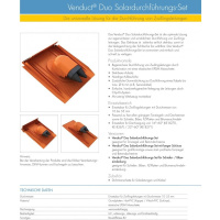Klöber Venduct DUO Solardurchführungs Set...