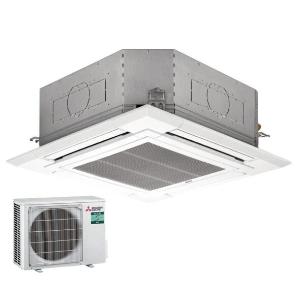 Mitsubishi Electric Set Deckenkassette 3,6 kW PLA-M35EA2 + Blende PLP-6EA + SUZ-M35VA R32