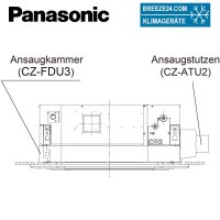 Panasonic CZ-FDU3 + CZ-ATU2 Frischluft-Ansaugkammer +...