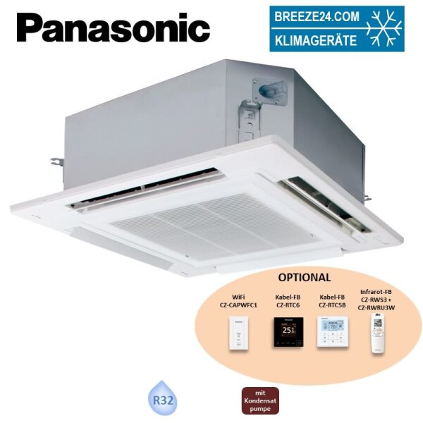 Panasonic PACi NX Elite S-6071PU3E 4-Wege Deckenkassette + Blende CZ-KPU3W R32
