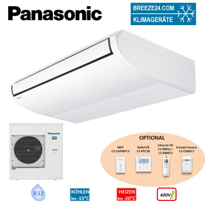 Panasonic Set Deckenunterbaugerät 12,1 kW S-1014PT3E + U-125PZH4E8 PACi NX Elite Größe 120 m² 400V