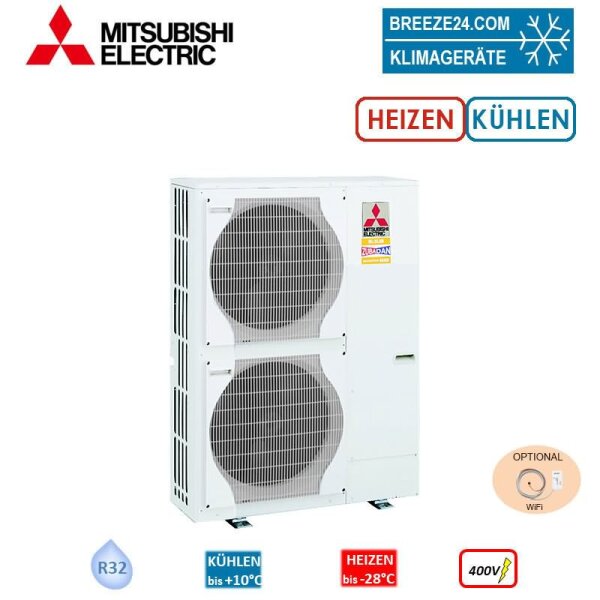 Mitsubishi Electric PUZ-HWM140YHA Zubadan 14,0 kW Monoblock-Wärmepumpe Außengerät R32 400V