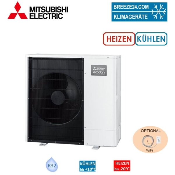 Mitsubishi Electric Ecodan PUZ-WM60VAA 6,0 kW Monoblock-Wärmepumpe Außengerät R32