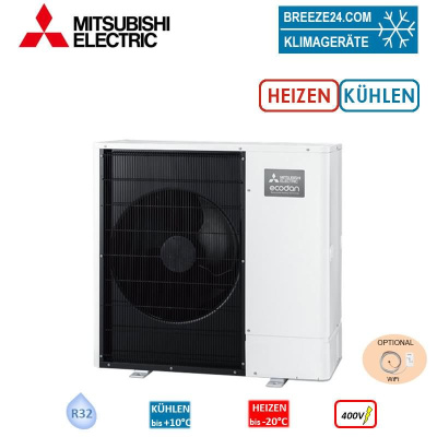 Mitsubishi Electric Ecodan PUZ-WM112YAA 11,2 kW Monoblock-Wärmepumpe Außengerät R32 400V