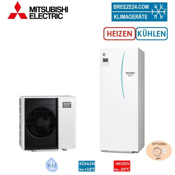 Mitsubishi Electric Set 8.31 PUZ-WM50VHA + ERPT20X-VM2D Monoblock-Wärmepumpe+Speichermodul K/H 5,0kW