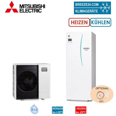 Mitsubishi Electric Set 8.32 PUZ-WM60VAA + ERPT20X-VM2D Monoblock-Wärmepumpe+Speichermodul K/H 6,0kW