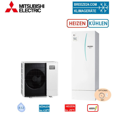 Mitsubishi Electric Set 8.34 PUZ-WM112YAA + ERPT20X-VM2D Monoblock-Wärmepumpe+Speichermodul K/H 11kW