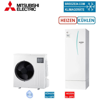 Mitsubishi Electric Set 9.14 SUZ-SWM40VA + ERST20D-YM9D Wärmepumpe + Speichermodul 4,0 kW 200 L