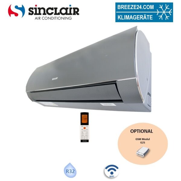Sinclair Wandgerät TERREL SIH-24BIT2G graphit 7,0 kW | Raumgröße 70 - 75 m² | WiFi