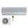 Sinclair Set Wandgerät TERREL SIH-09BITS + SOH-09BIT silber 2,7 kW | Raumgröße 30 - 35 m² | WiFi