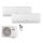 Sinclair Set 2 Wandgeräte RAY 2,7/4,6 KW SIH-09BIR + SIH-18BIR + MV-E21BI2 R32 Klimaanlage