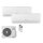 Sinclair Set 2 Wandgeräte RAY 2,7/6,2 KW SIH-09BIR + SIH-24BIR + MV-E36BI2 R32 Klimaanlage
