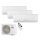 Sinclair Set 3 Wandgeräte RAY 2,7/3,2 kW 2 x SIH-09BIR + SIH-12BIR3 + MV-E24BI2 R32 Klimaanlage