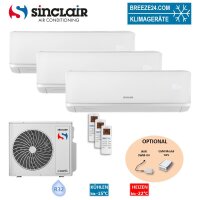 Sinclair Set 3 Wandgeräte RAY 2,7/6,2 kW 2 x...