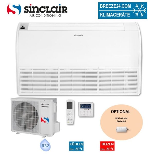 Sinclair Set Truhengerät ASF-18BI2 + ASGE-18BI2 5,0 kW Raumgröße 50 - 55 m² | R32