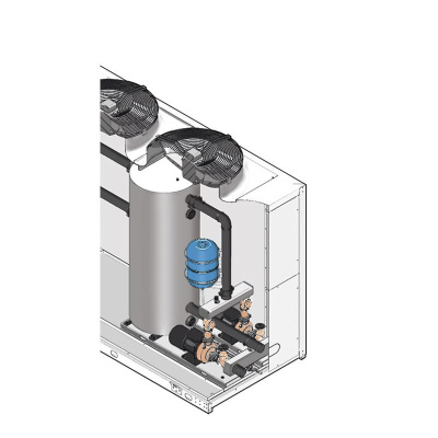 Remko Speicher, Standard-Pumpe, MAG, Manometer und Frostschutzheizung für Kaltwasser-Erzeuger