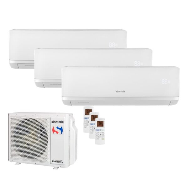 Sinclair Set 3 Wandgeräte RAY 2,7/3,2/4,6 kW SIH-09BIR + SIH-12BIR3 + SIH-18BIR + MV-E28BI2 R32