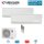 Sinclair Set 2 Wandgeräte KEYON 2,7 KW 2 x SIH-09BIK + MV-E14BI2 WiFi R32 Klimaanlage