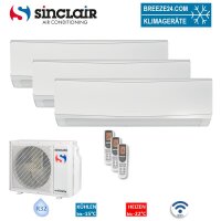 Sinclair Set 3 Wandgeräte KEYON 2,7 kW 3 x SIH-09BIK...